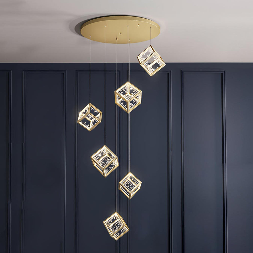 Gold Kristy Metal Chandelier — product view 16