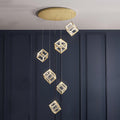Gold Kristy Metal Chandelier — product view 16