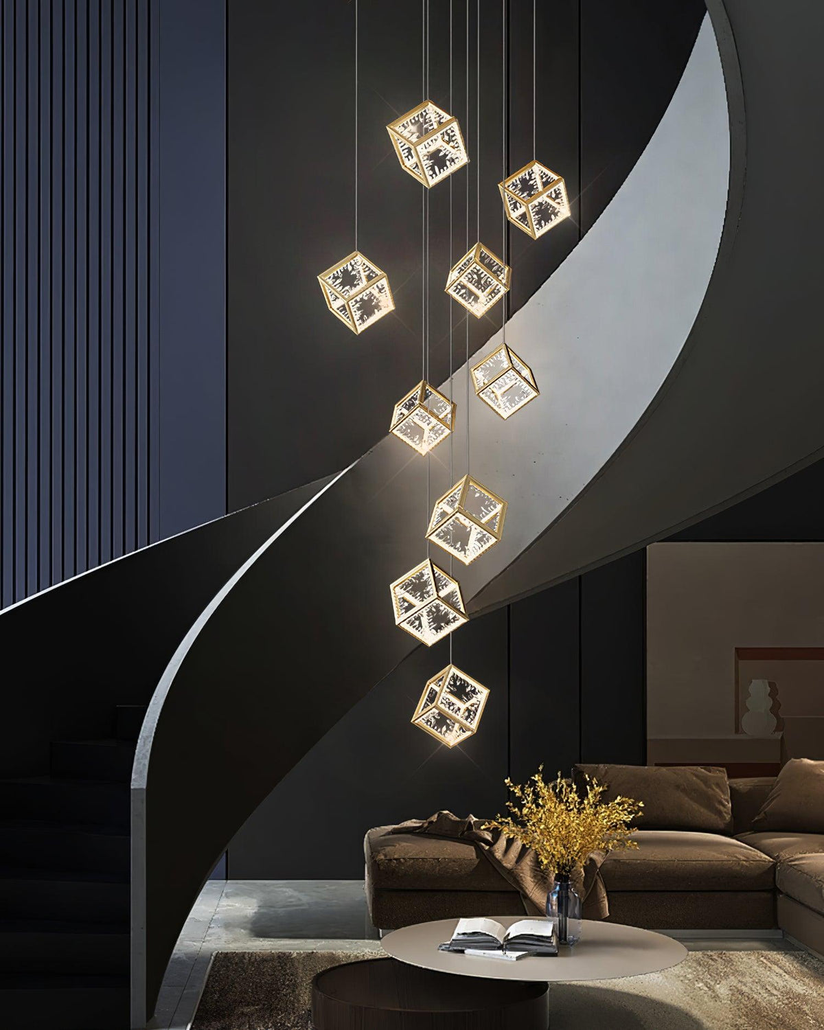 Gold Kristy Metal Chandelier — product view 18