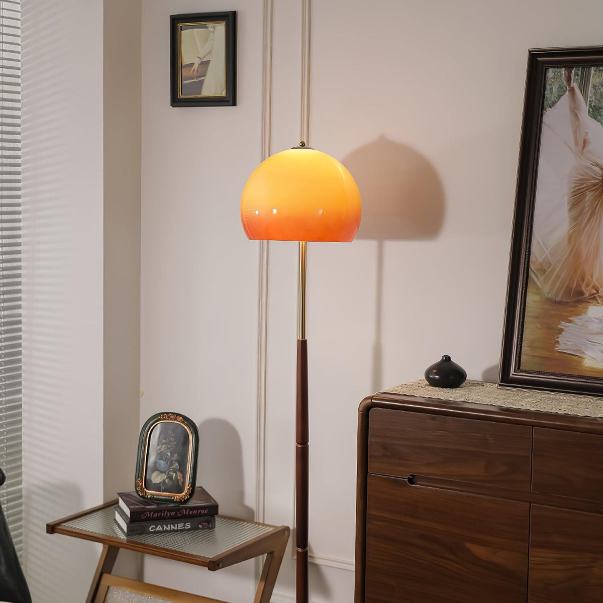 Mushroom Wood Floor Lamp — product view 2