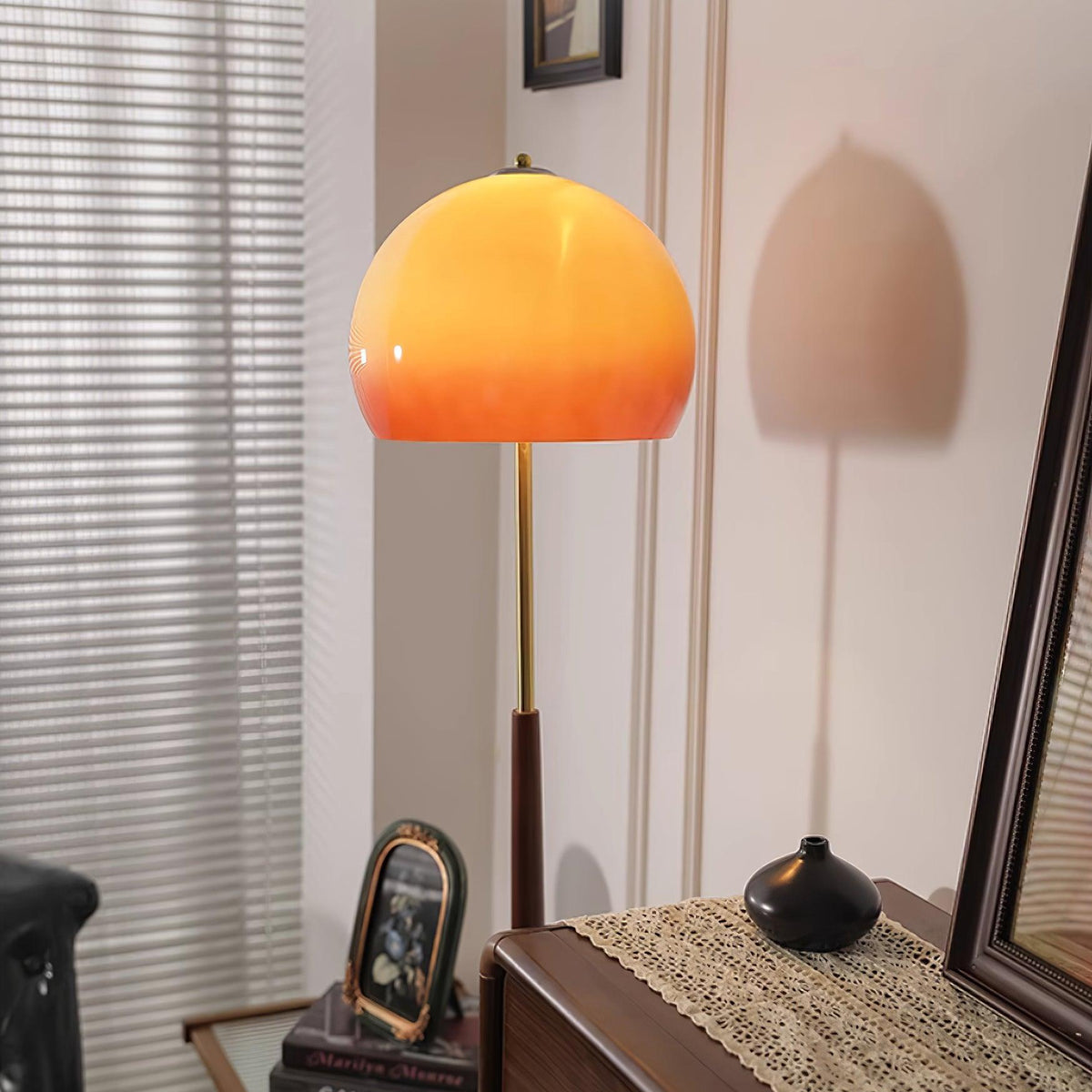 Mushroom Wood Floor Lamp — product view 3
