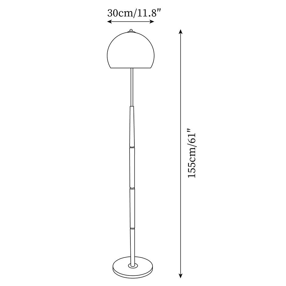Mushroom Wood Floor Lamp — product view 5