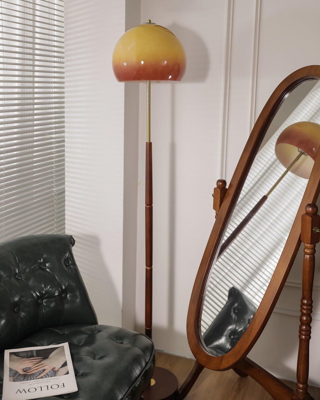 Mushroom Wood Floor Lamp — product view 6