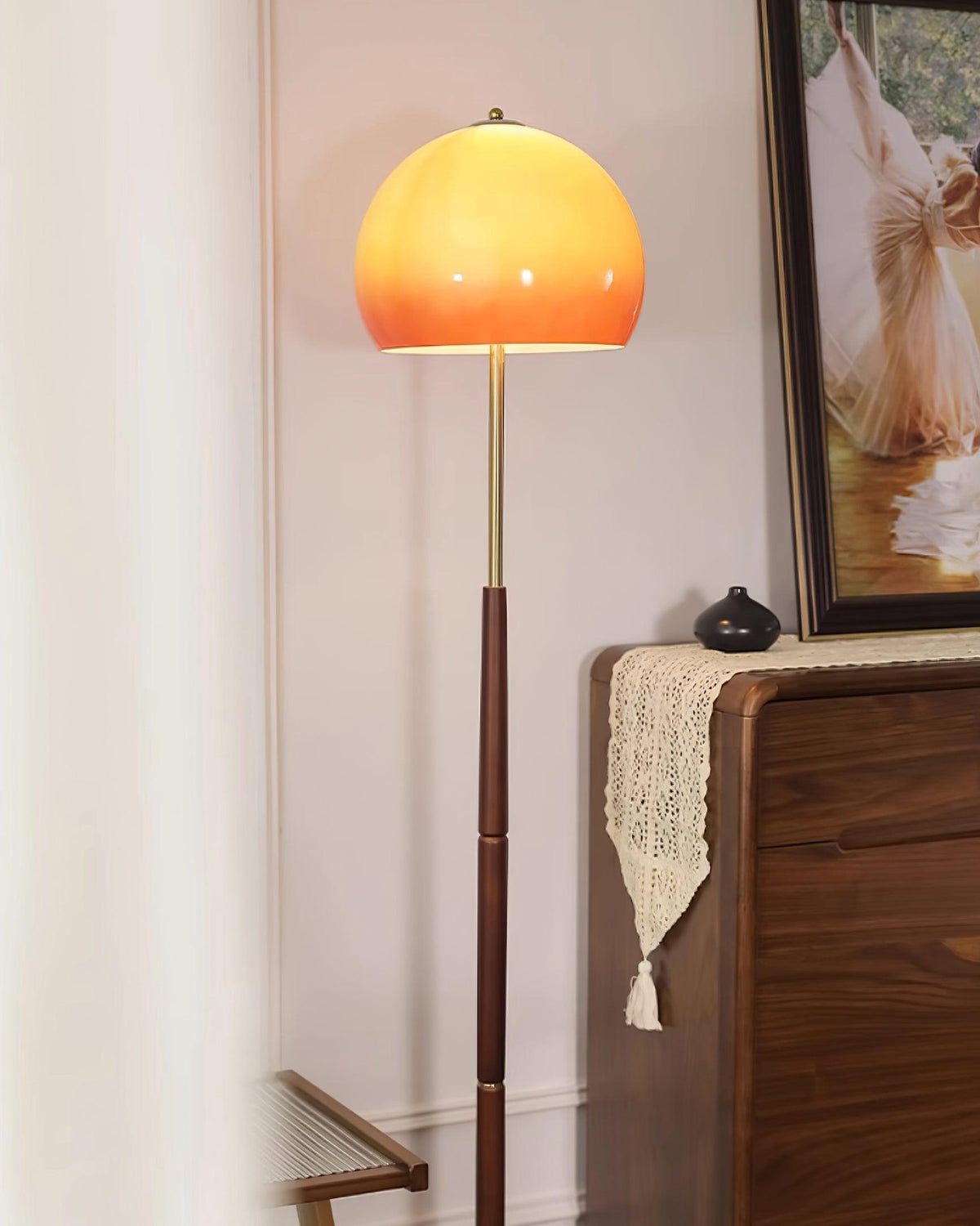 Mushroom Wood Floor Lamp — product view 9