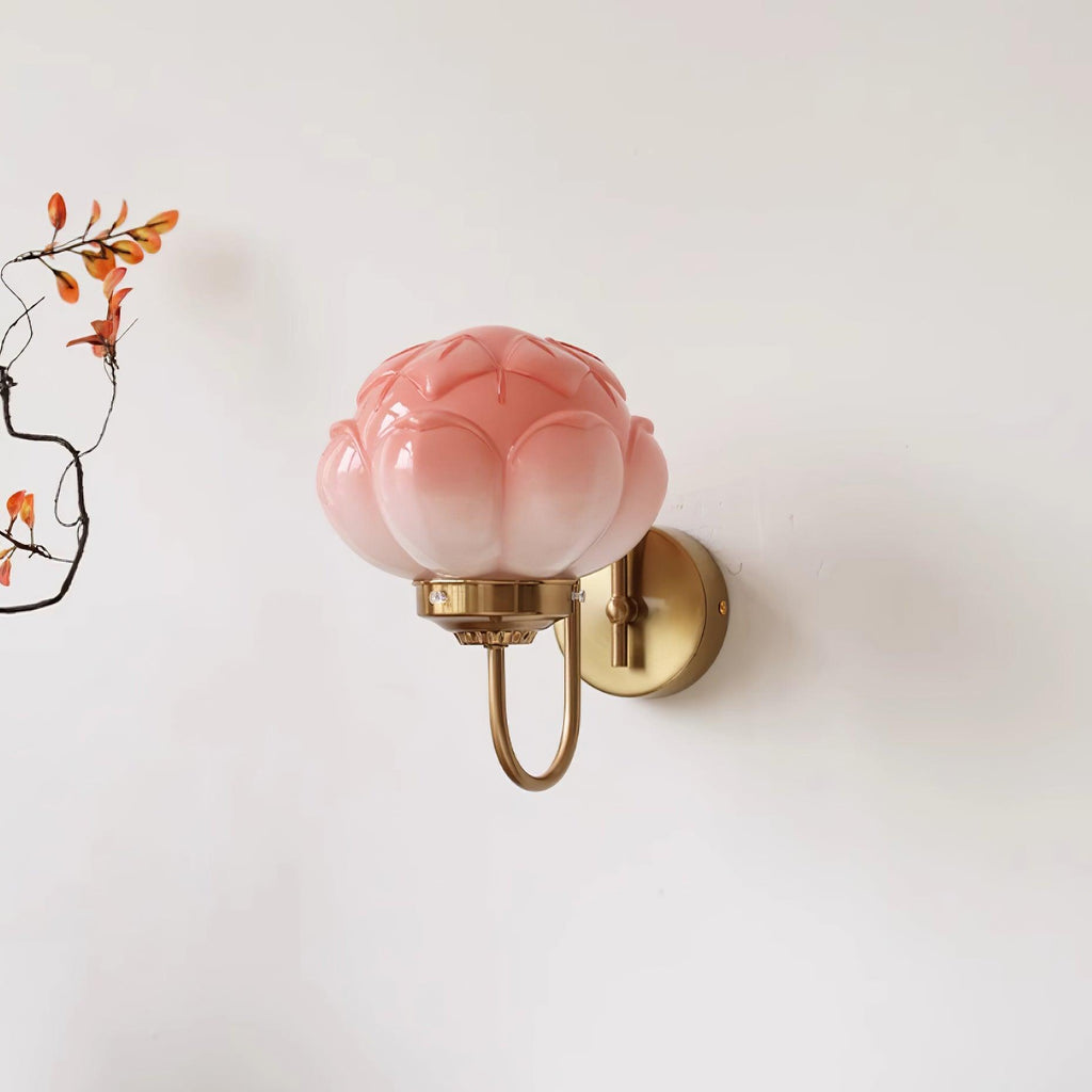 Lotus Flower Glass Wall Lamp — product view 2