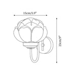 Lotus Flower Glass Wall Lamp — product view 4