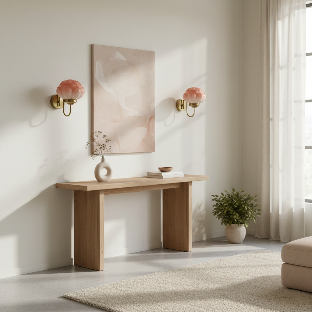Lotus Flower Glass Wall Lamp — product view 7