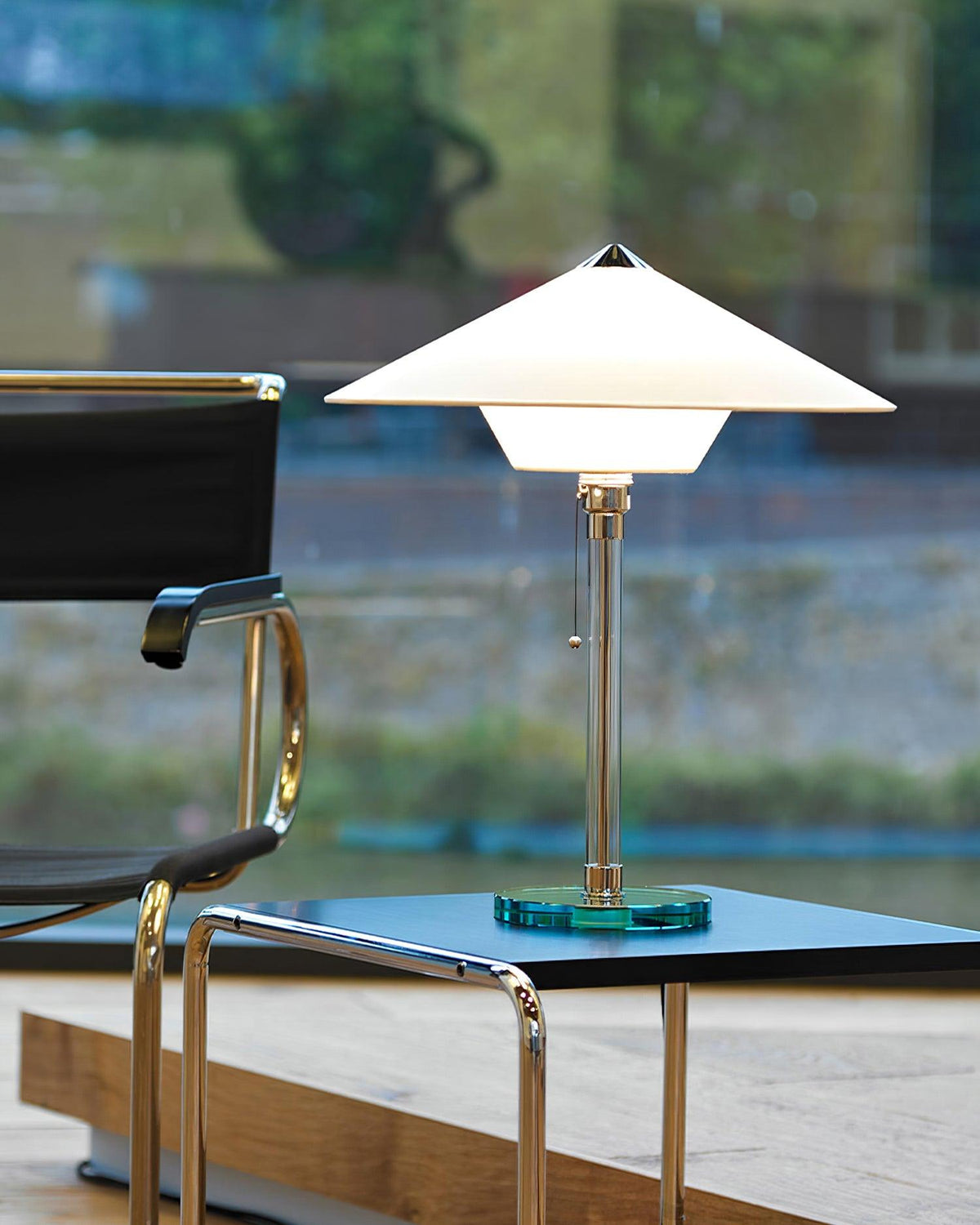 Wagenfeld Glass Table Lamp — product view 3
