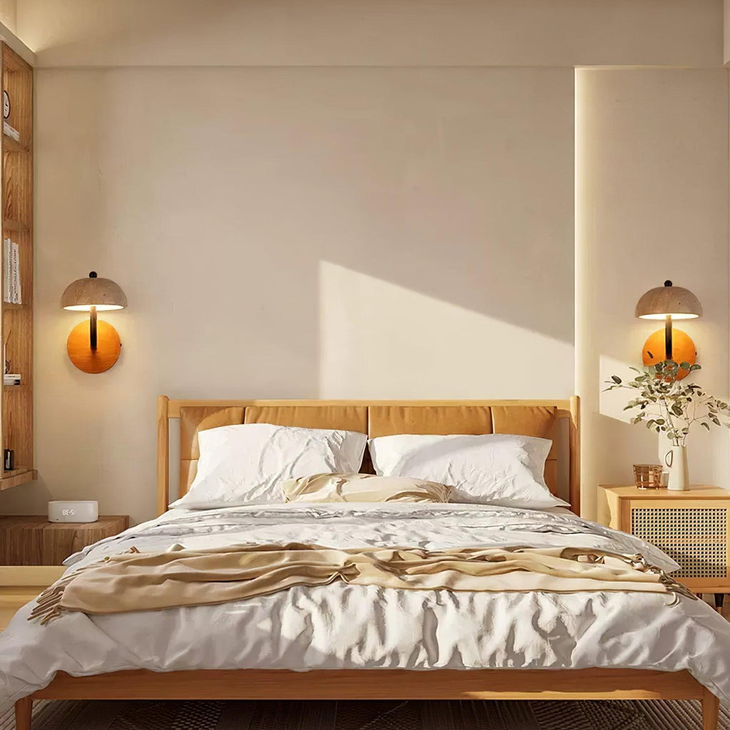 Reverse Travertine Wall Light — product view 2