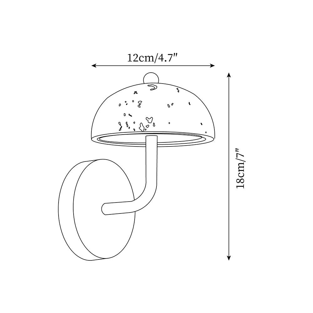 Reverse Travertine Wall Light — product view 5