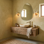 Reverse Travertine Wall Light — product view 6