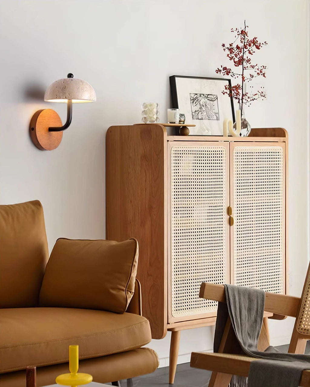 Reverse Travertine Wall Light — product view 15