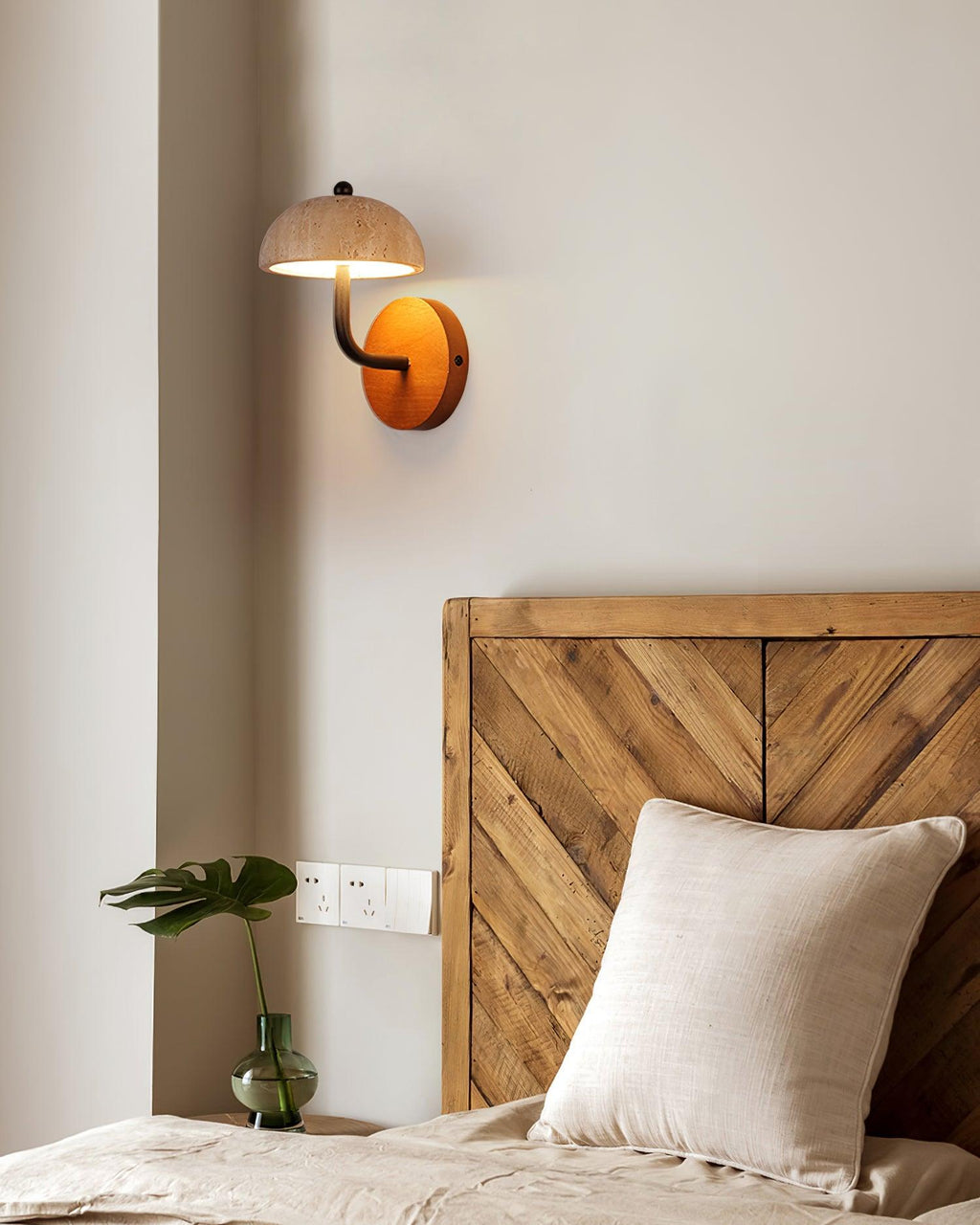 Reverse Travertine Wall Light — product view 17