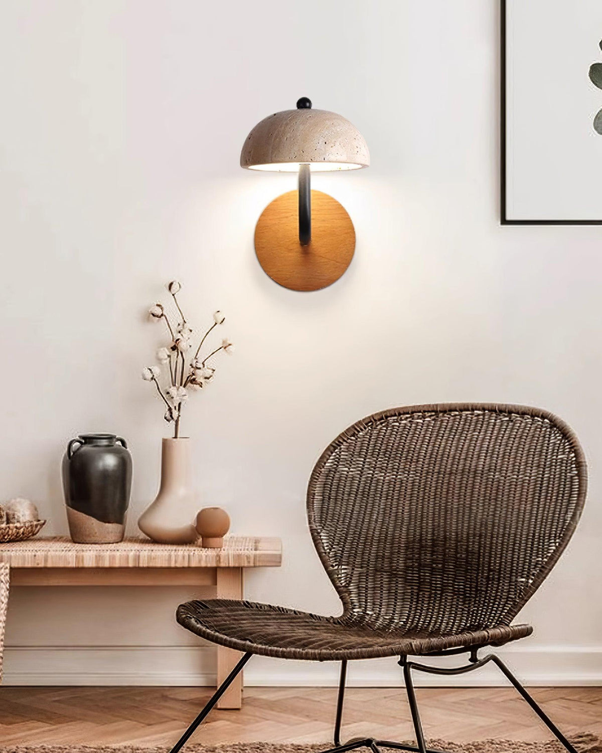 Reverse Travertine Wall Light — product view 21