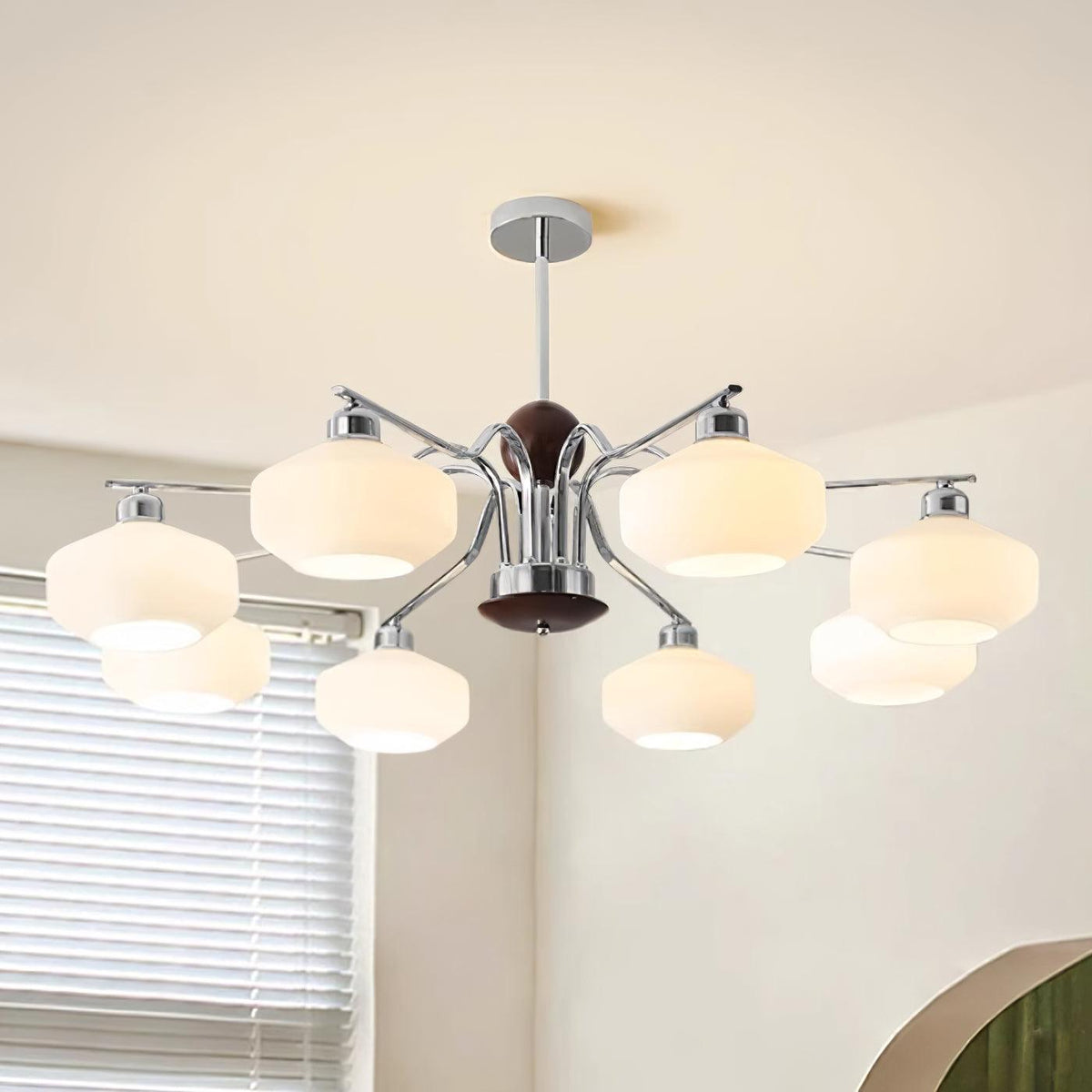 Retro Molika Glass Chandelier — product view 2