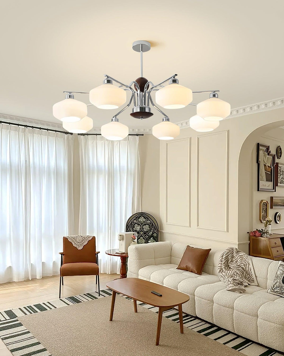 Retro Molika Glass Chandelier — product view 4