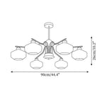 Retro Molika Glass Chandelier — product view 6