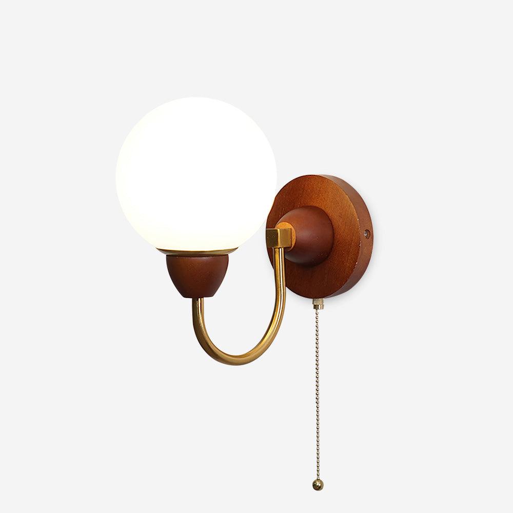 Zoey Wooden Wood Wall Lamp — product view 1