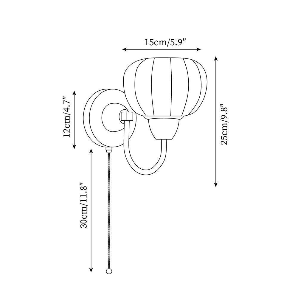 Zoey Wooden Wood Wall Lamp — product view 6