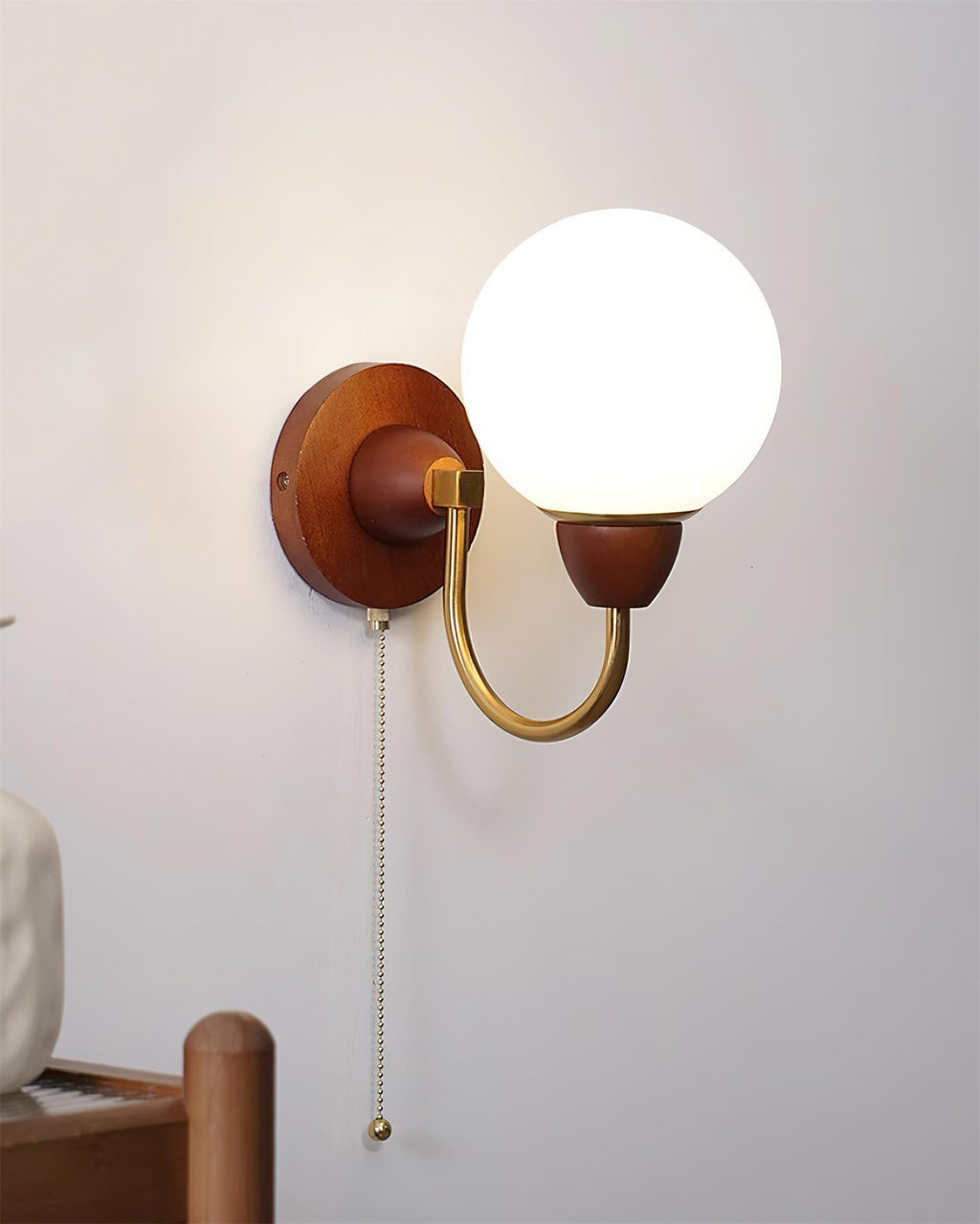 Zoey Wooden Wood Wall Lamp — product view 7