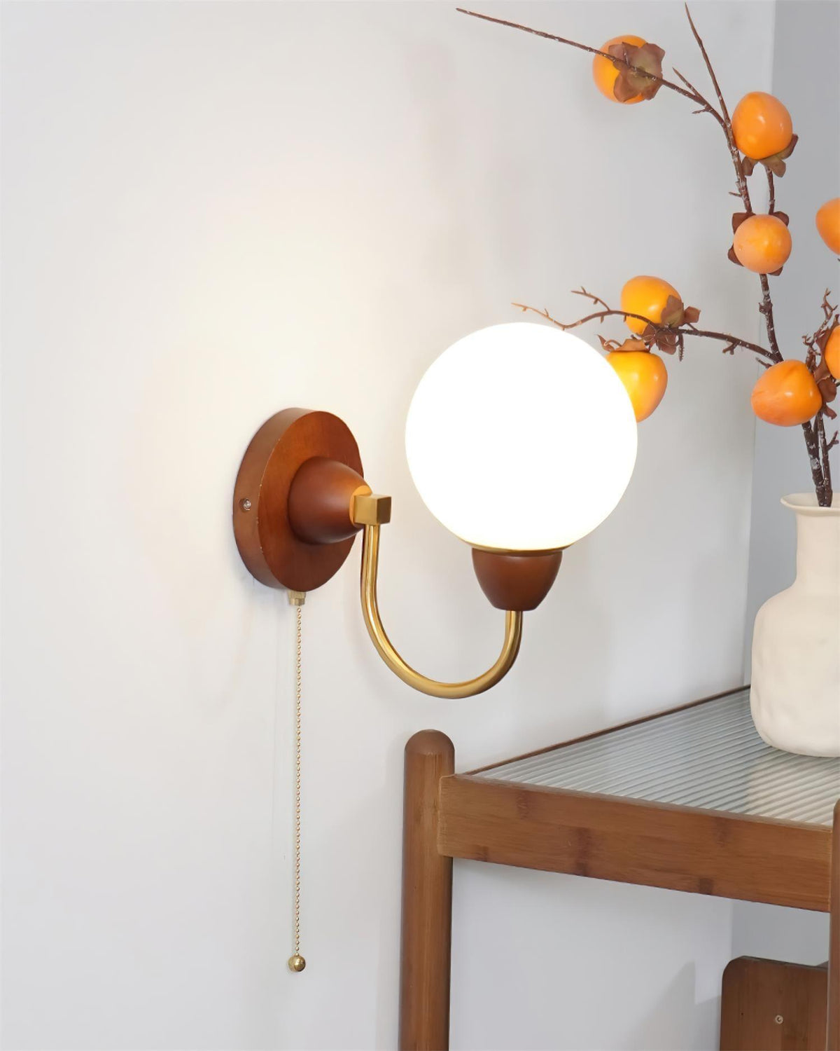 Zoey Wooden Wood Wall Lamp — product view 8