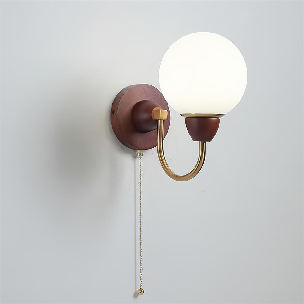 Zoey Wooden Wood Wall Lamp — product view 9