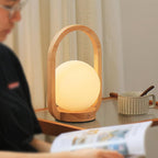 Tavellio Wooden Portable Wood Table Lamp — product view 3