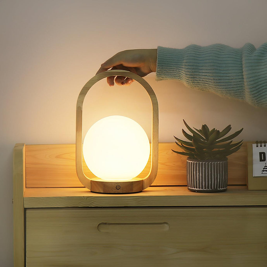 Tavellio Wooden Portable Wood Table Lamp — product view 14