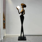 Lexa Sculpture Glass Floor Lamp — product view 2