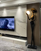Lexa Sculpture Glass Floor Lamp — product view 4