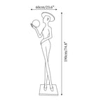 Lexa Sculpture Glass Floor Lamp — product view 5