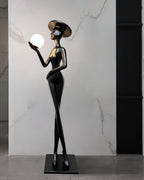 Lexa Sculpture Glass Floor Lamp — product view 6
