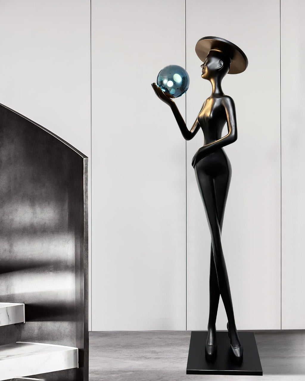 Lexa Sculpture Glass Floor Lamp — product view 8