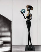 Lexa Sculpture Glass Floor Lamp — product view 8