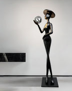 Lexa Sculpture Glass Floor Lamp — product view 9