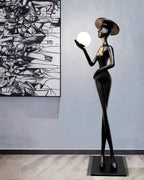Lexa Sculpture Glass Floor Lamp — product view 10