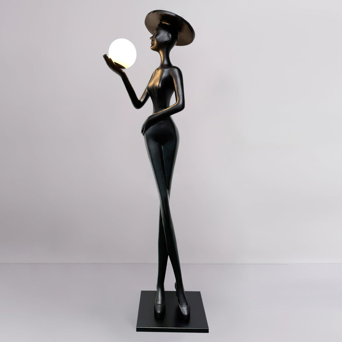 Lexa Sculpture Glass Floor Lamp — product view 11