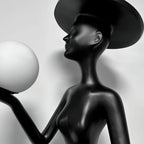 Lexa Sculpture Glass Floor Lamp — product view 14