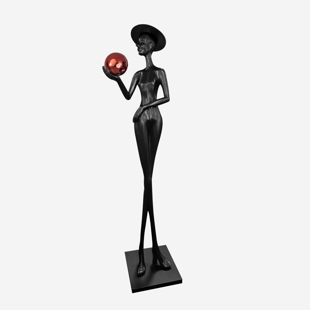 Lexa Sculpture Glass Floor Lamp — product view 16