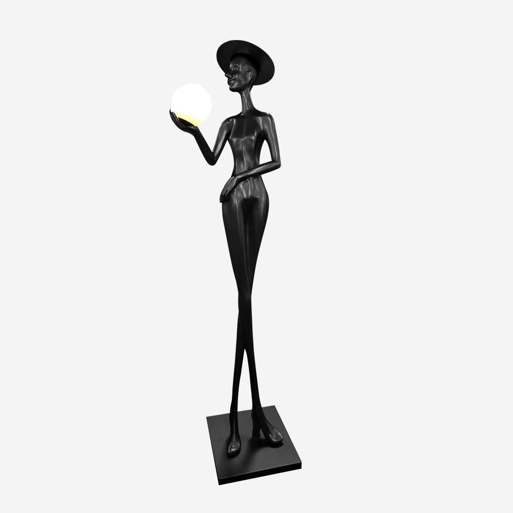 Lexa Sculpture Glass Floor Lamp — product view 18