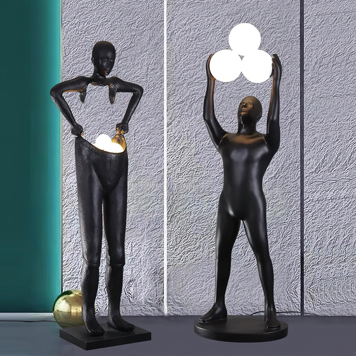 Anissa Statue Glass Floor Lamp — product view 2