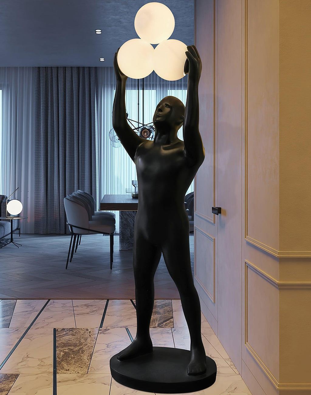 Anissa Statue Glass Floor Lamp — product view 7