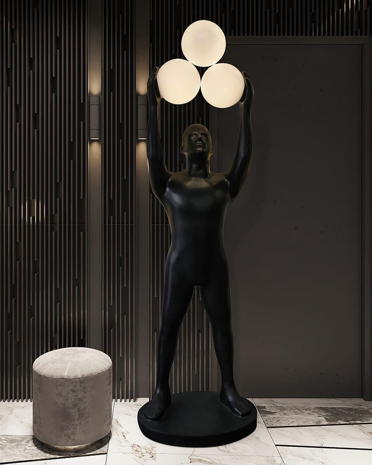 Anissa Statue Glass Floor Lamp — product view 8