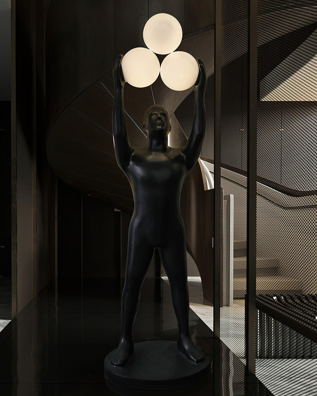 Anissa Statue Glass Floor Lamp — product view 9