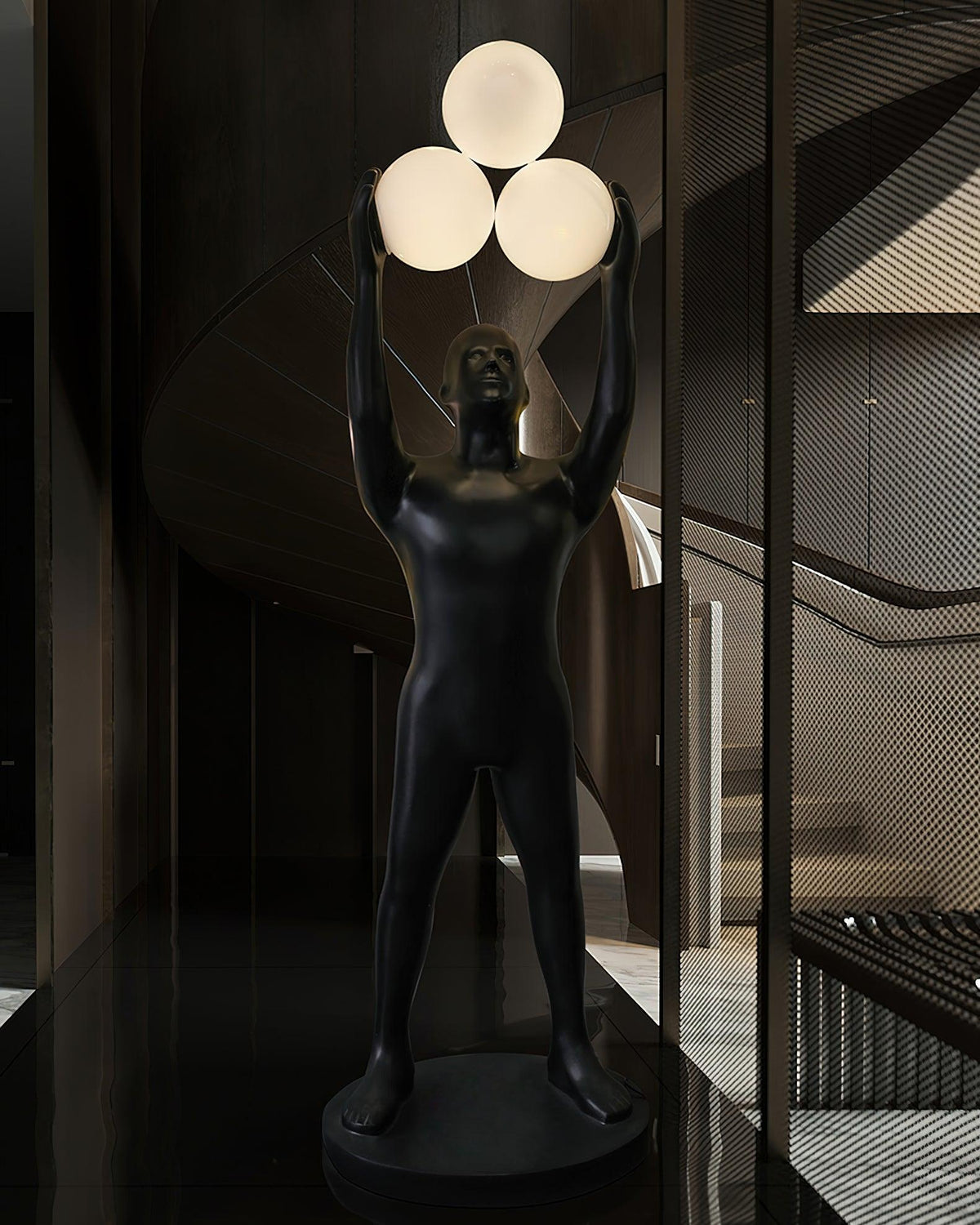 Anissa Statue Glass Floor Lamp — product view 9