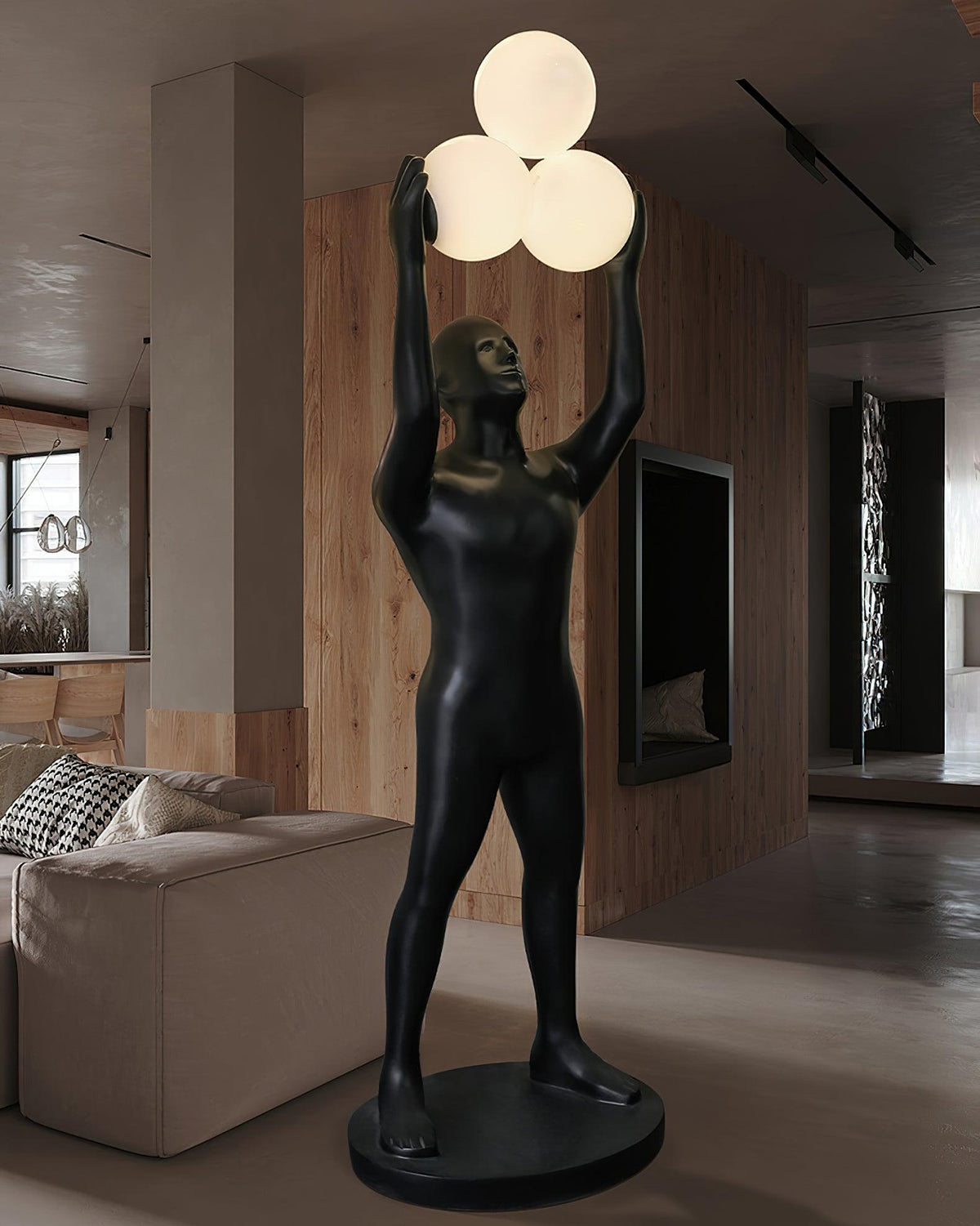 Anissa Statue Glass Floor Lamp — product view 10