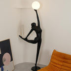 Ballerina Statue Glass Floor Lamp — product view 3