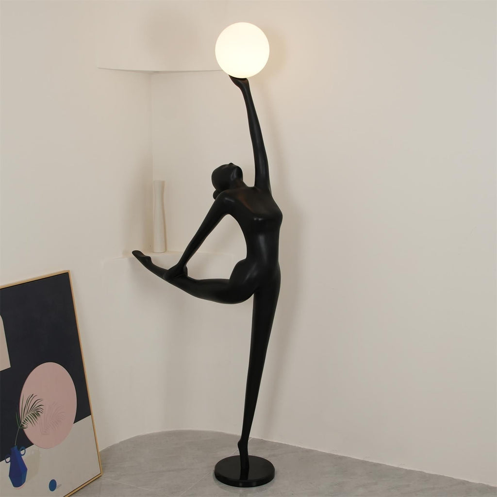 Ballerina Statue Glass Floor Lamp — product view 8