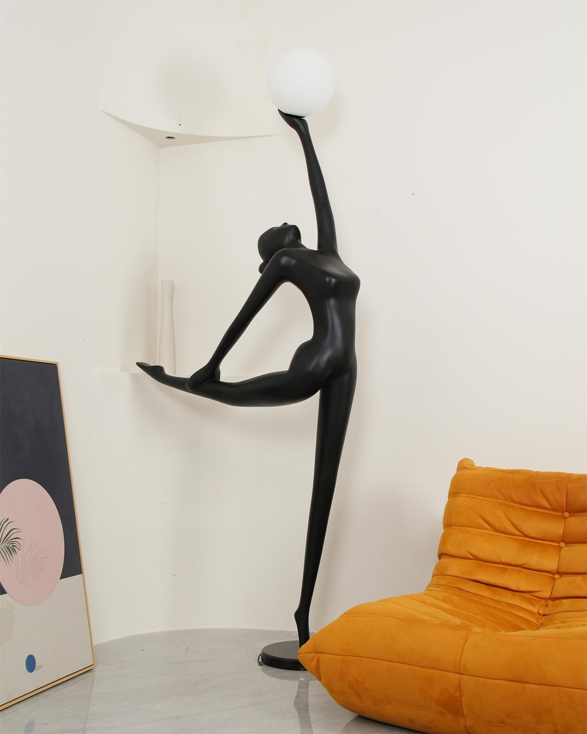 Ballerina Statue Glass Floor Lamp — product view 10