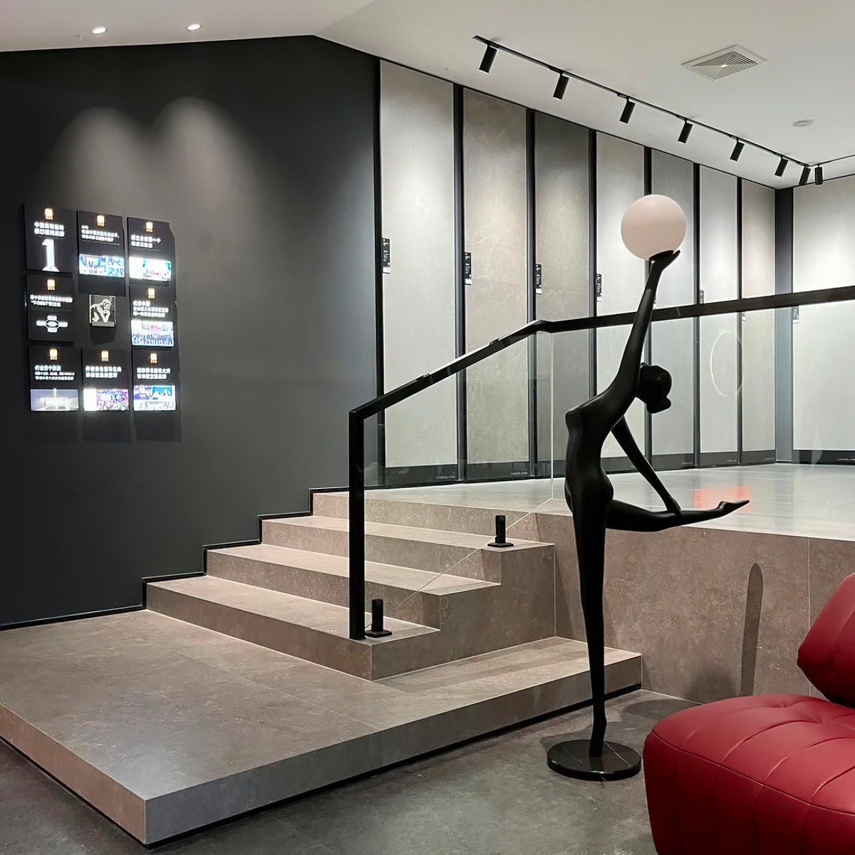 Ballerina Statue Glass Floor Lamp — product view 13